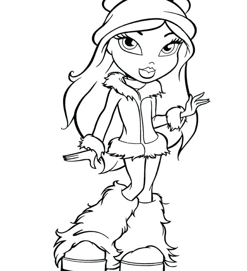 820x900 Bratz Coloring Page Coloring Pages Free Printable Cartoons Bratz