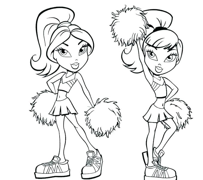 678x600 Bratz Dolls Coloring Pages Printable Three Doll Girls O Fuhrer