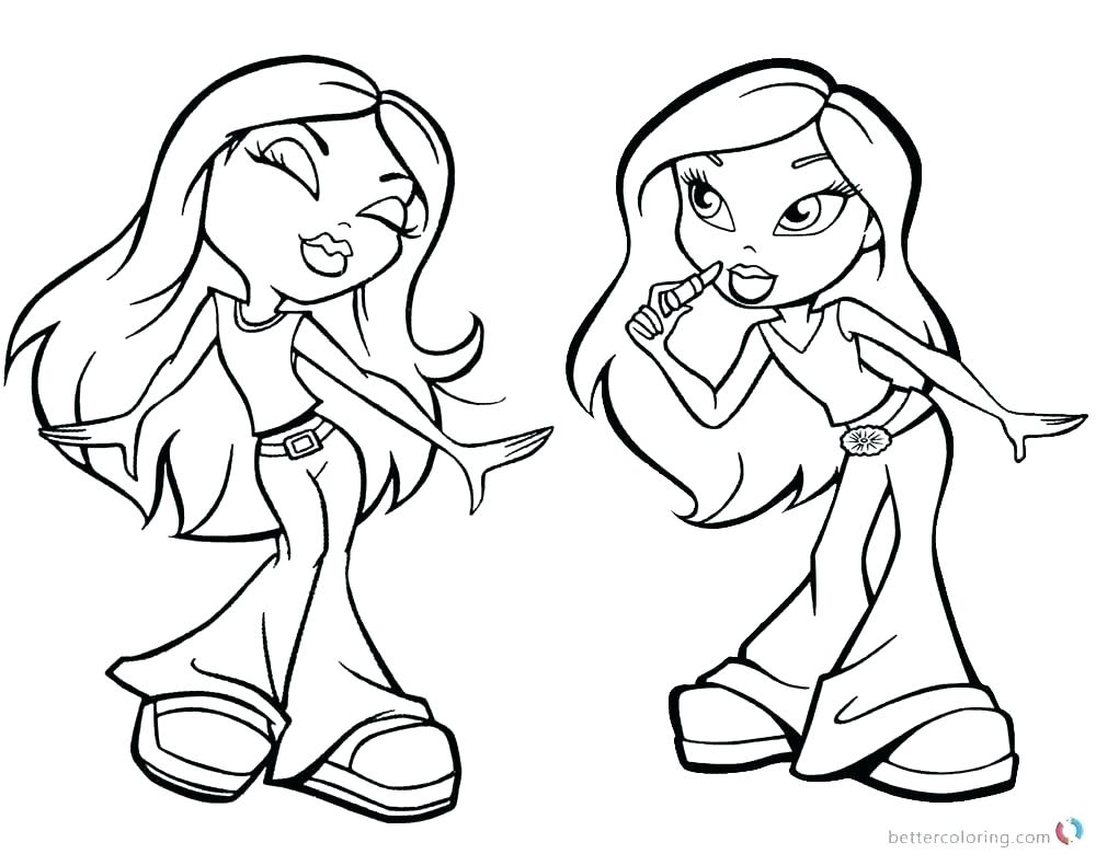 1000x780 Bratz Dolls Coloring Pages