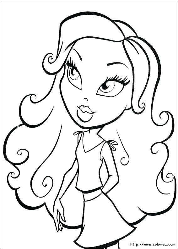 567x794 Bratz Doll Coloring Pages Dolls Coloring Pages Eyes Coloring Page