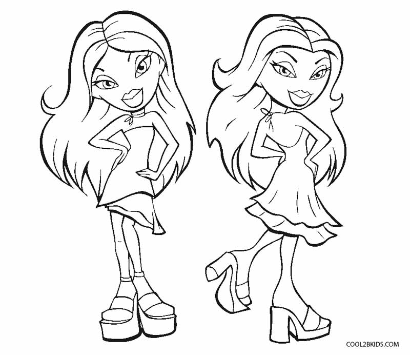 800x692 Free Printable Bratz Coloring Pages For Kids Cool2bkids