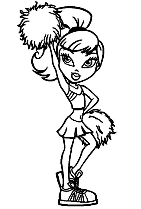 600x885 Bratz Cheerleading Coloring Pages Blomqvist.us