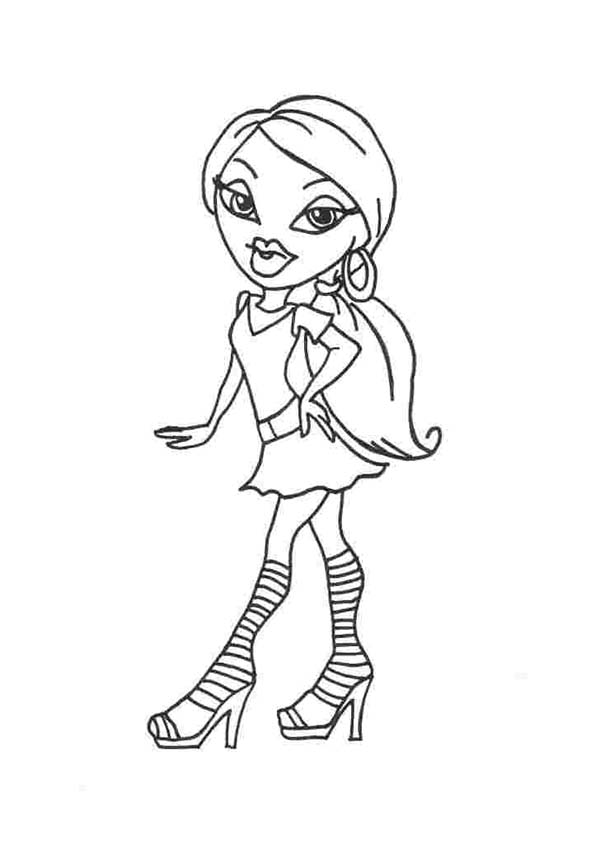 600x844 Sasha Pony Tail Hair In Bratz Kidz Coloring Pages Batch Coloring