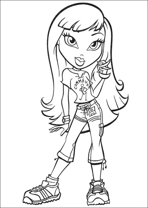 567x794 Bratz Coloring Pages
