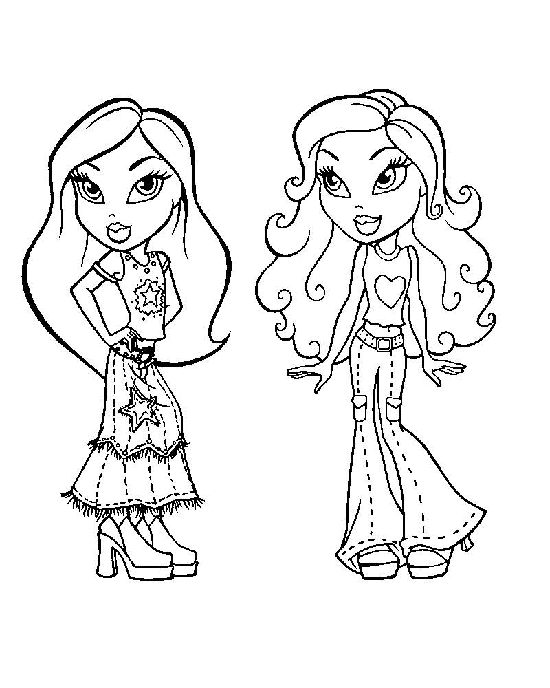 800x1000 Bratz Kidz Coloring Pages