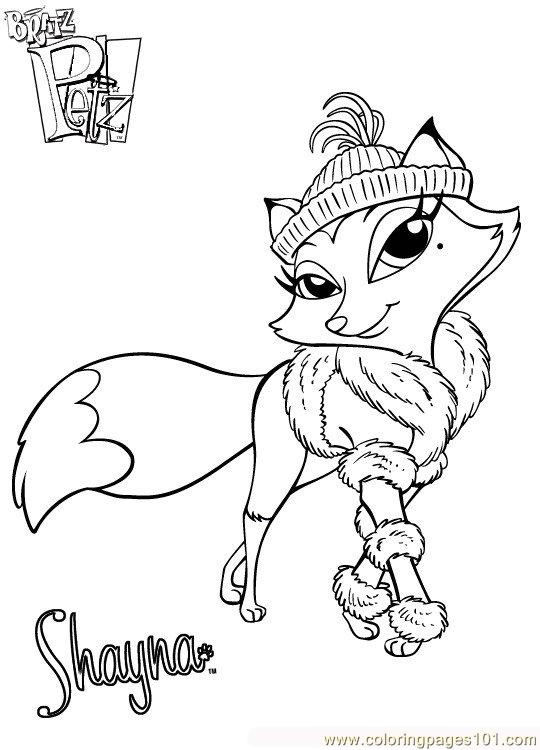 540x750 Coloriage Bratz Petz 010 Coloring Page