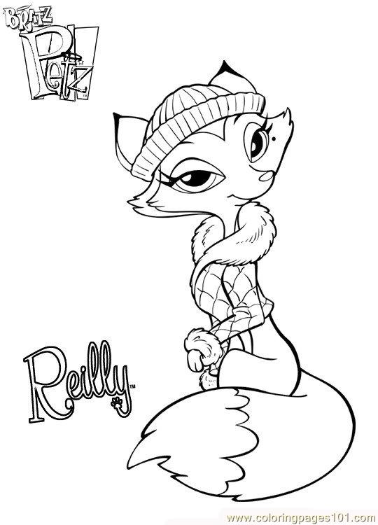 540x750 Coloriage Bratz Petz 011 Coloring Page