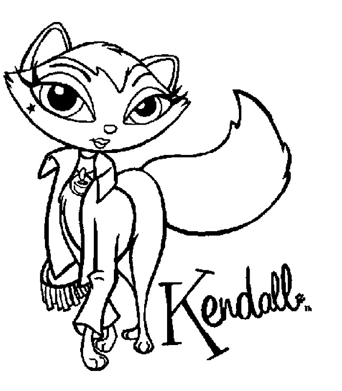 700x800 Bratz Coloring Pages Kendall Bratz Petz To Color