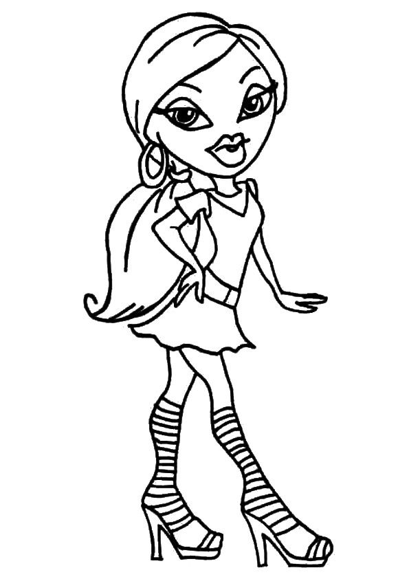 Bratz Printable Coloring Pages