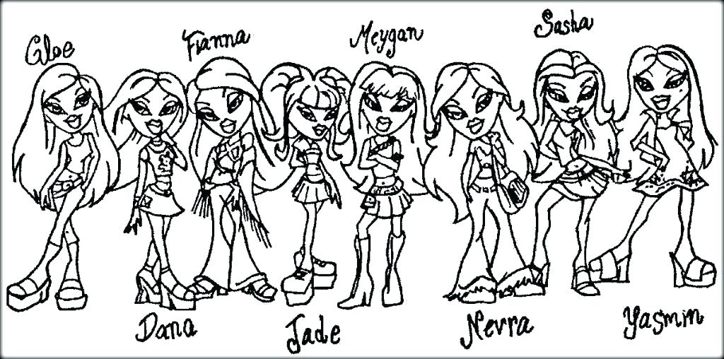 1024x508 Printable Bratz Coloring Pages Brats Coloring Pages Printable Cute
