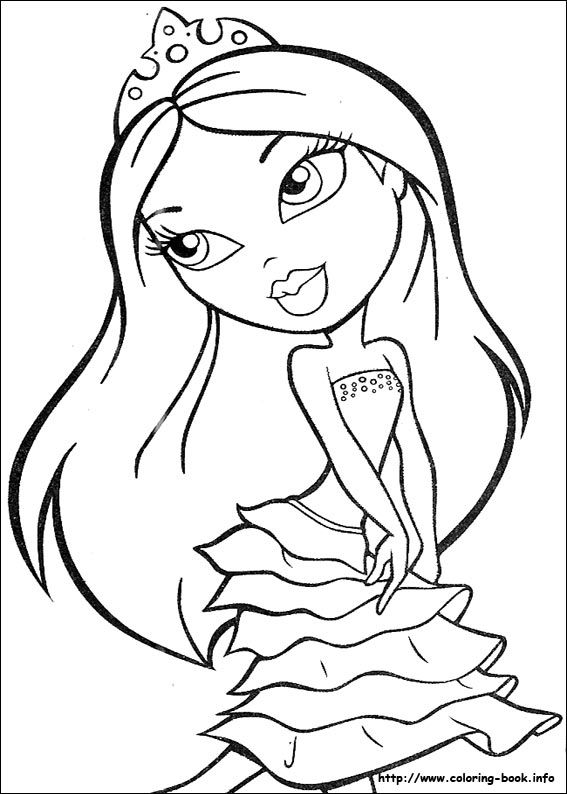567x794 Printable Coloring Pages For Girls Bratz Coloring Pages