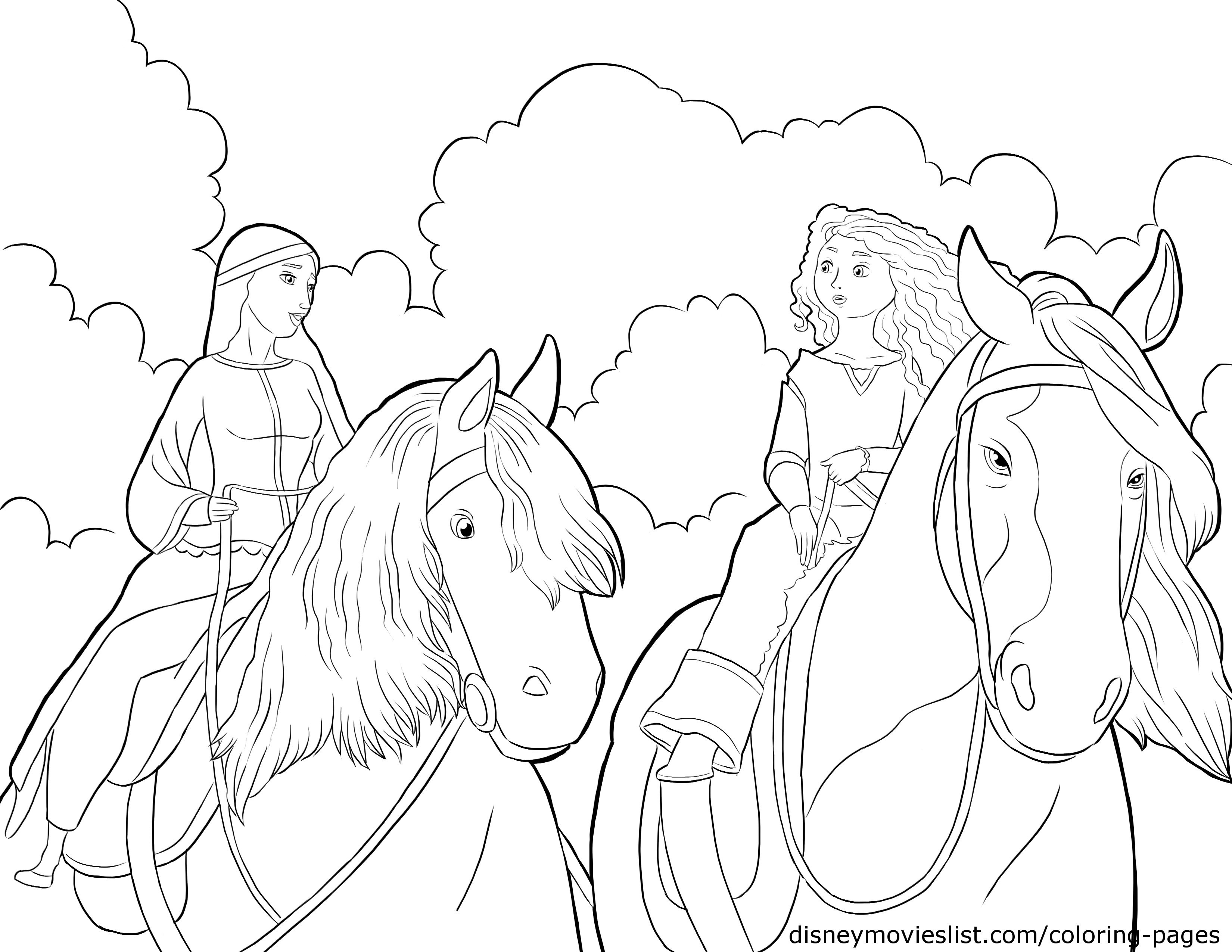 3300x2550 Free Printable Merida Coloring Pages Activity Sheets