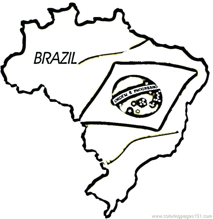 736x757 Brazil Flag Coloring Page Free Coloring Pages Of Flag Of Printable