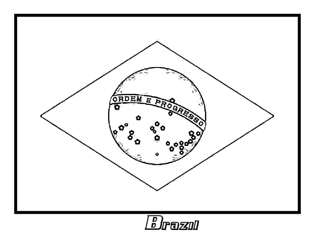 1024x791 Brazil Flag Coloring Page Seanscoolass.co