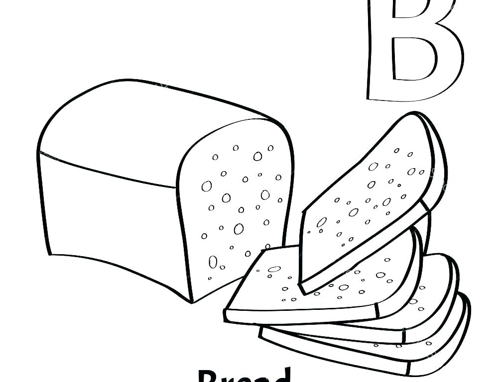 1000x768 Unleavened Bread Coloring Pages Bread Coloring Page Bread Coloring