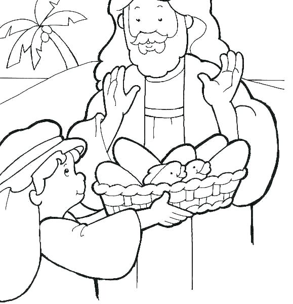 579x600 Bread Coloring Page Feeds Sheet Pages Gingerbread Baby Colori