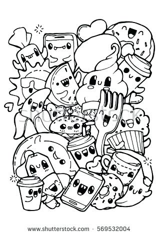 318x470 Breakfast Coloring Page Dining Doodles Breakfast Lunch Dinner Food