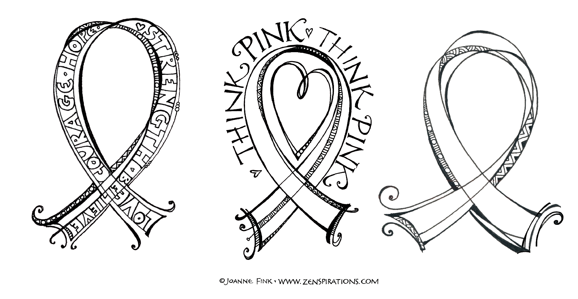 1859x963 Breast Cancer Awareness Coloring Pages Inspiration Graphic Ribbon