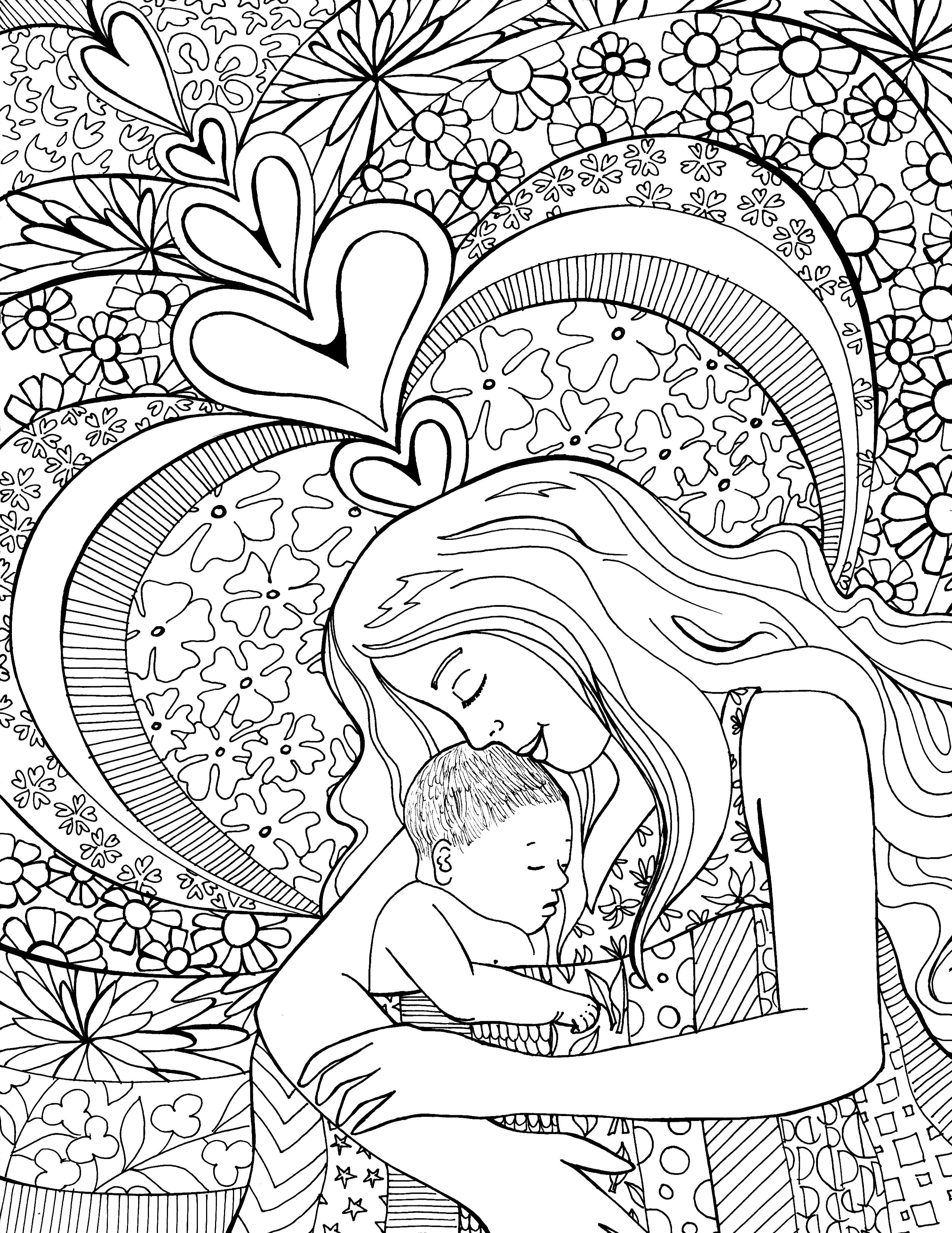2550x3300 Blissful Belly Colouring Journal Colour And Write Your Way