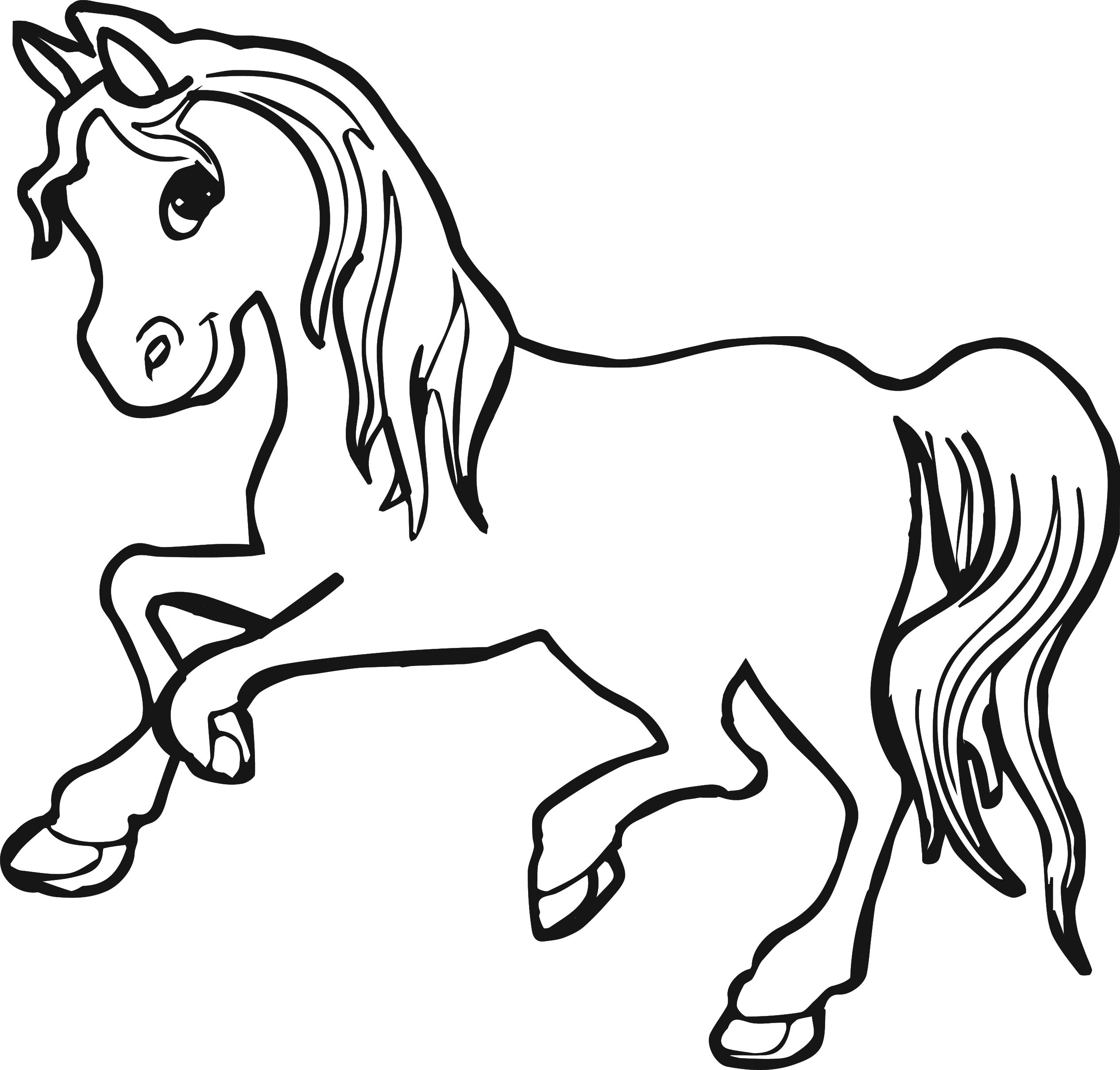 2530x2416 Horse Coloring Pages