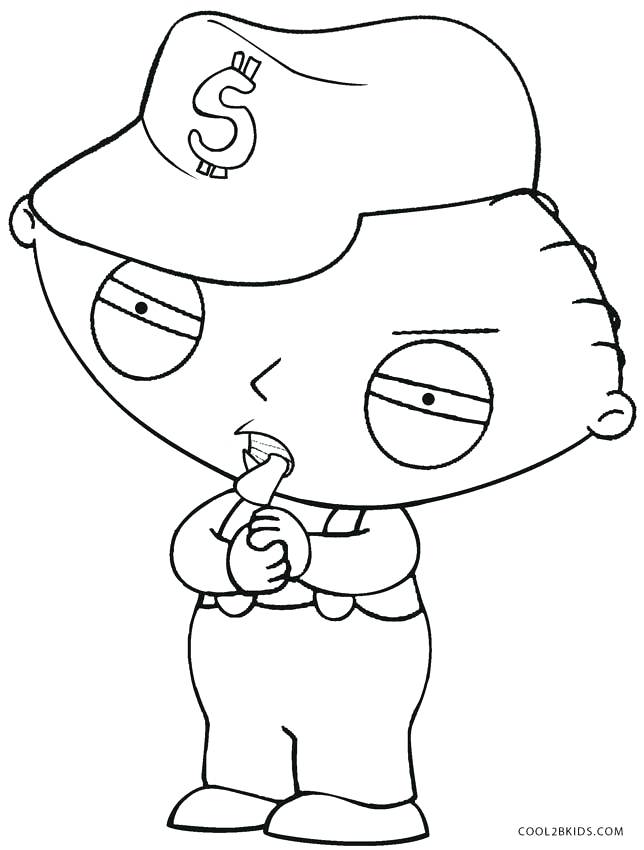 644x850 Family Guy Coloring Pages Family Guy Gangster Coloring Pages