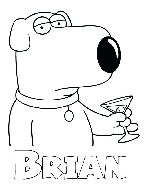 600x776 Family Guy Coloring Pages Griffin Coloring Pages Griffin Drinks