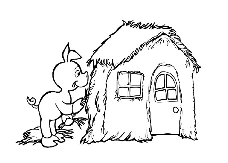 800x572 Three Little Pigs House Coloring Pages Coloring Pages Wallpaper