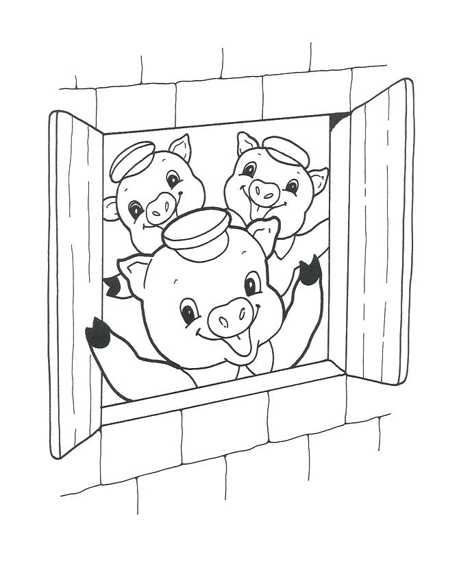 670x820 Brick Coloring Page 3 Little Pigs Brick House Colouring Pages