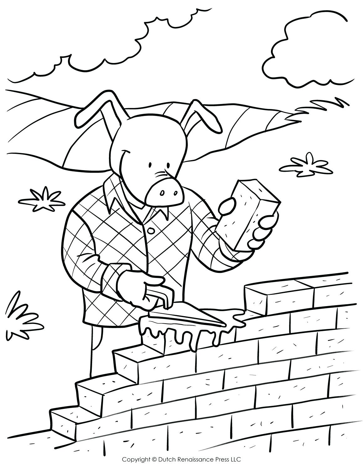 1159x1500 Free Brick Wall Coloring Pages Page For Kids Red