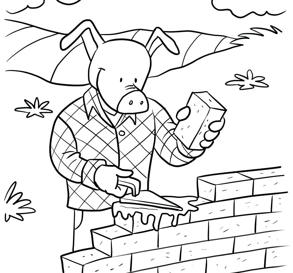 1159x1080 Scarce Brick Wall Coloring Page Yellow Road Sheet Dying House Show