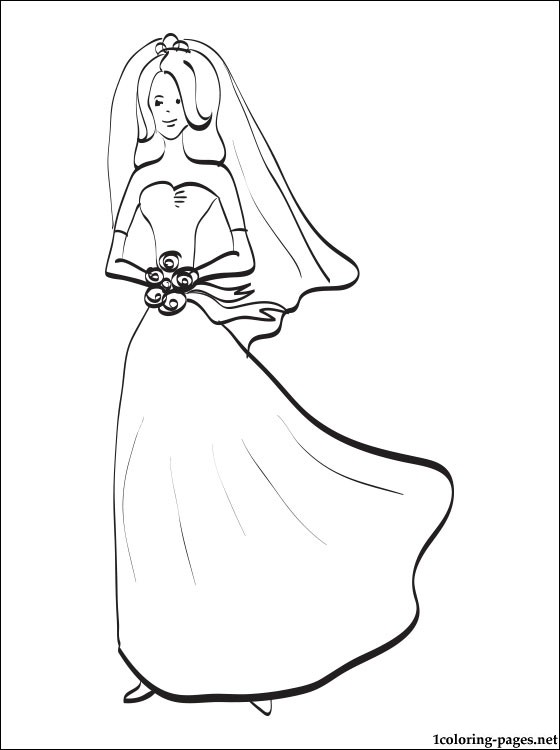 560x750 Bride Coloring Page Coloring Pages