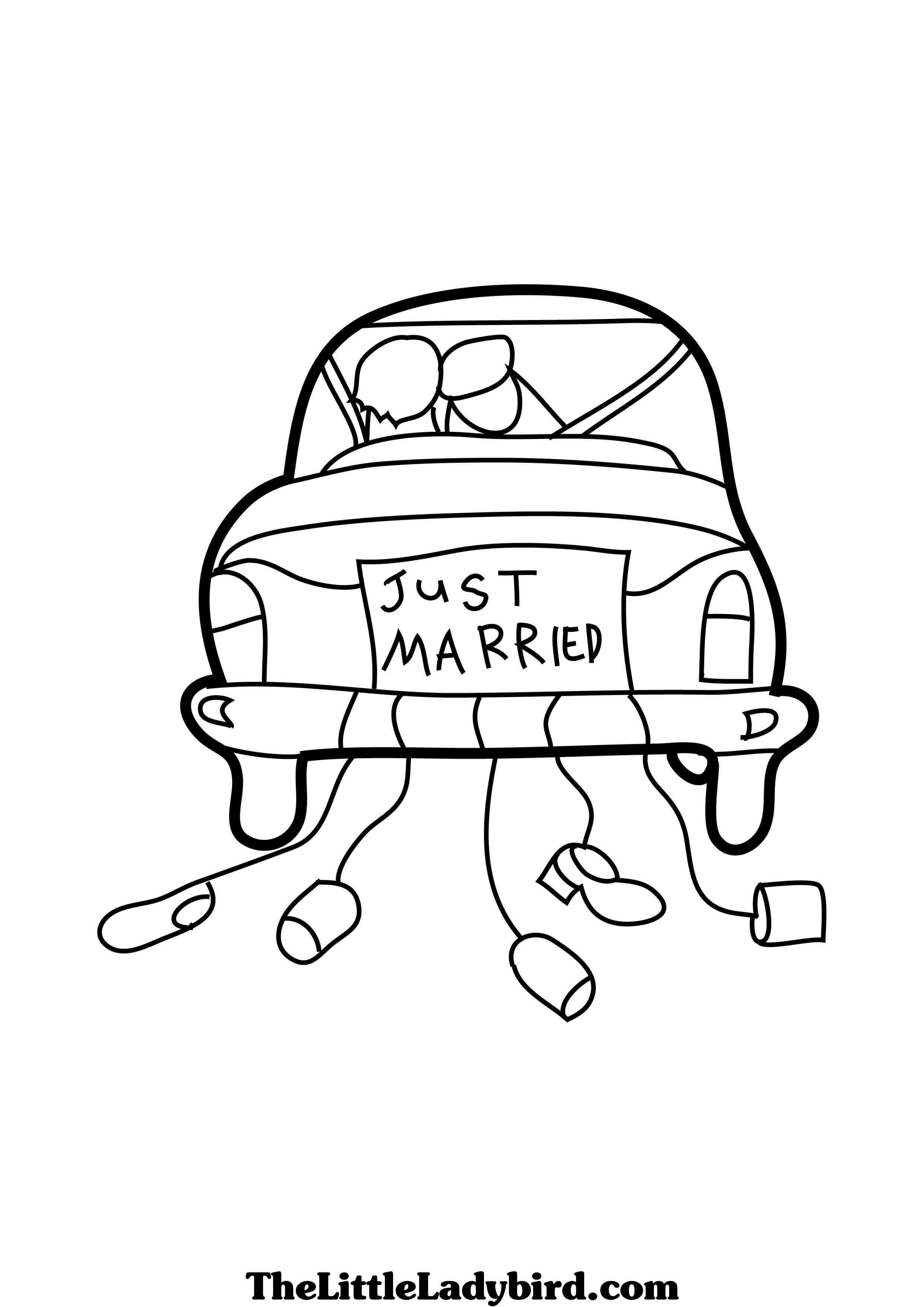 2480x3508 Wedding Bride Holidays Coloring Pages Free