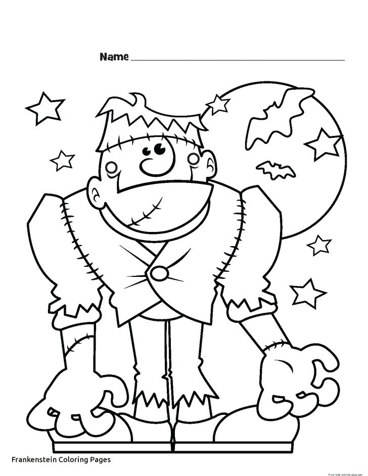 728x942 Frankenstein Coloring Page X Cute Frankenstein Coloring Pages