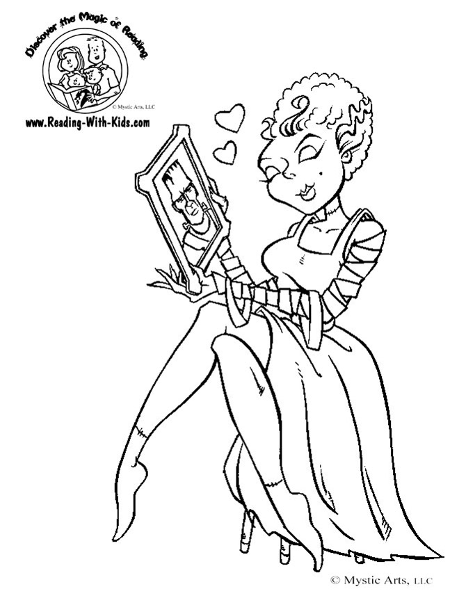 683x883 Halloween Frankenstein Coloring Pages