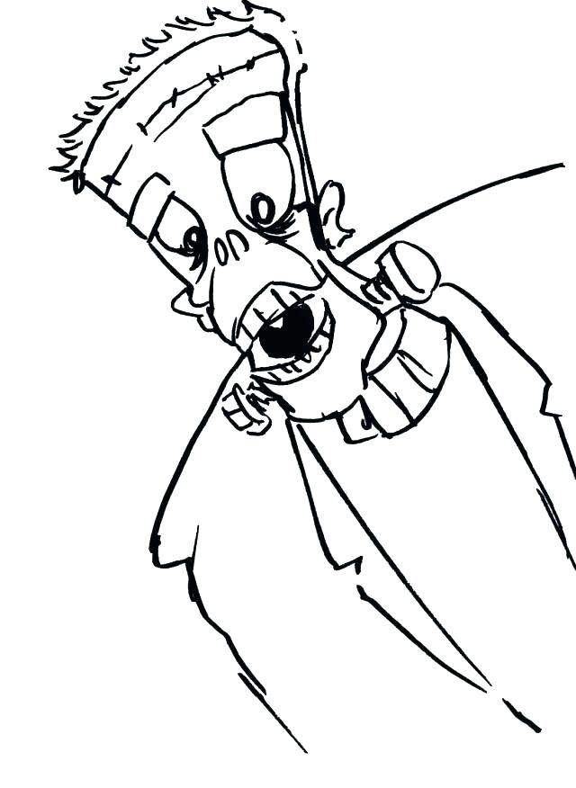 640x876 Bride Of Frankenstein Coloring Pages Color By Number Color By