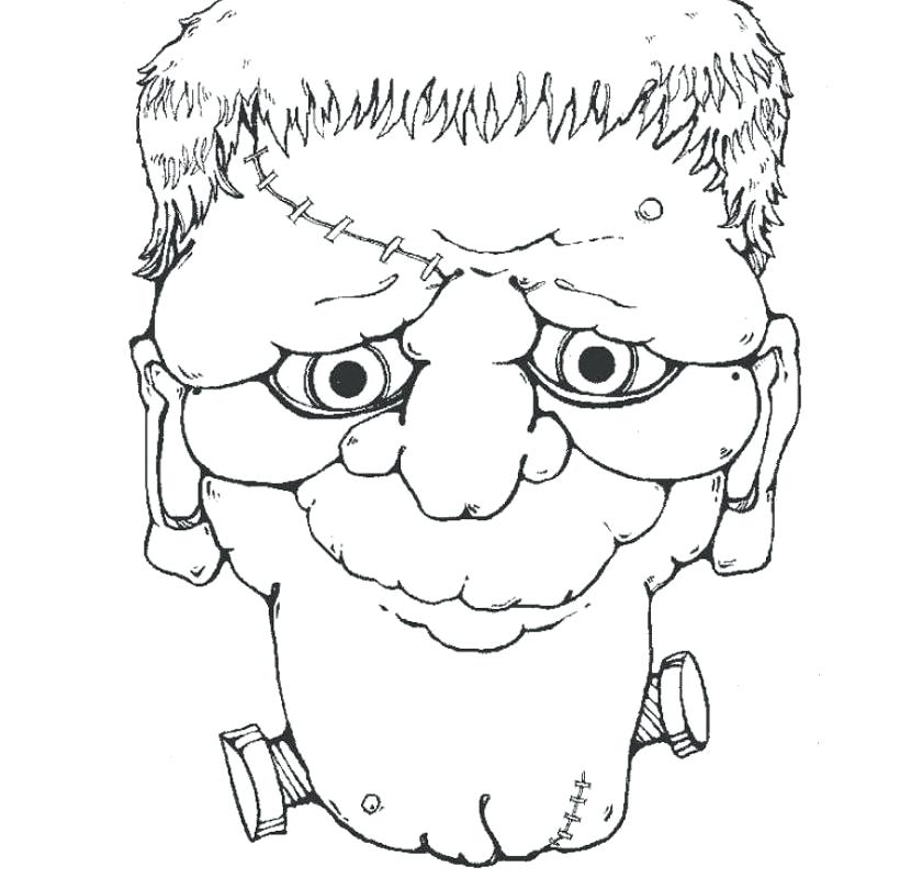 820x800 Bride Of Frankenstein Coloring Pages Page Head Fuhrer Von