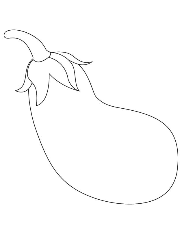 630x810 Eggplant Colored Sheets On Free Coloring Worksheets