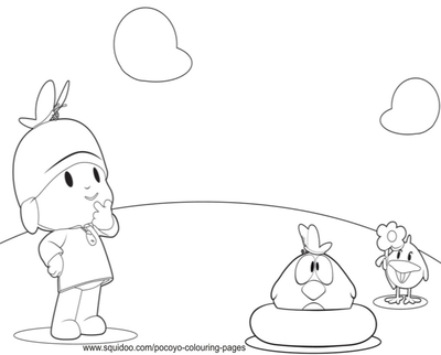 400x322 Pocoyo Coloring Pages Birthday British Flag Page