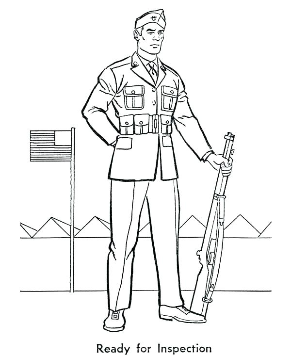 600x734 Soldiers Coloring Pages Coloring Pages Army Coloring Pages Army