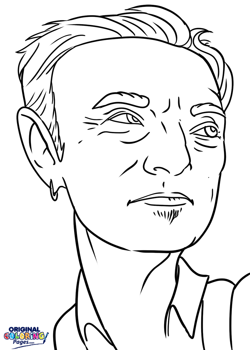 815x1138 Bruce Springsteen Coloring Page Coloring Pages Original