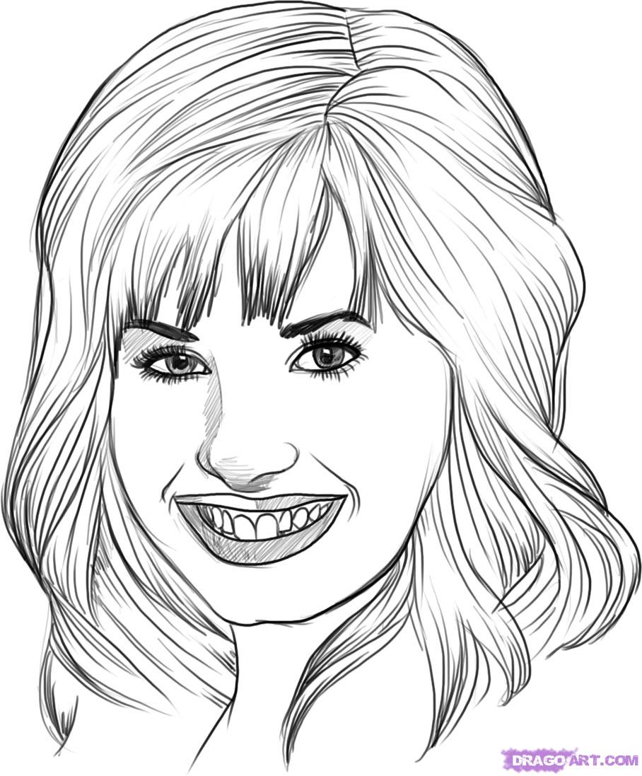 908x1097 Demi Lovato Coloring Pages. Miley Coloring Pages Hellokids Com
