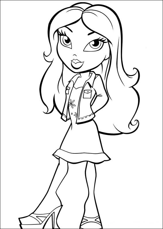 567x794 Quotes Free Bratz Coloring Pages Printable