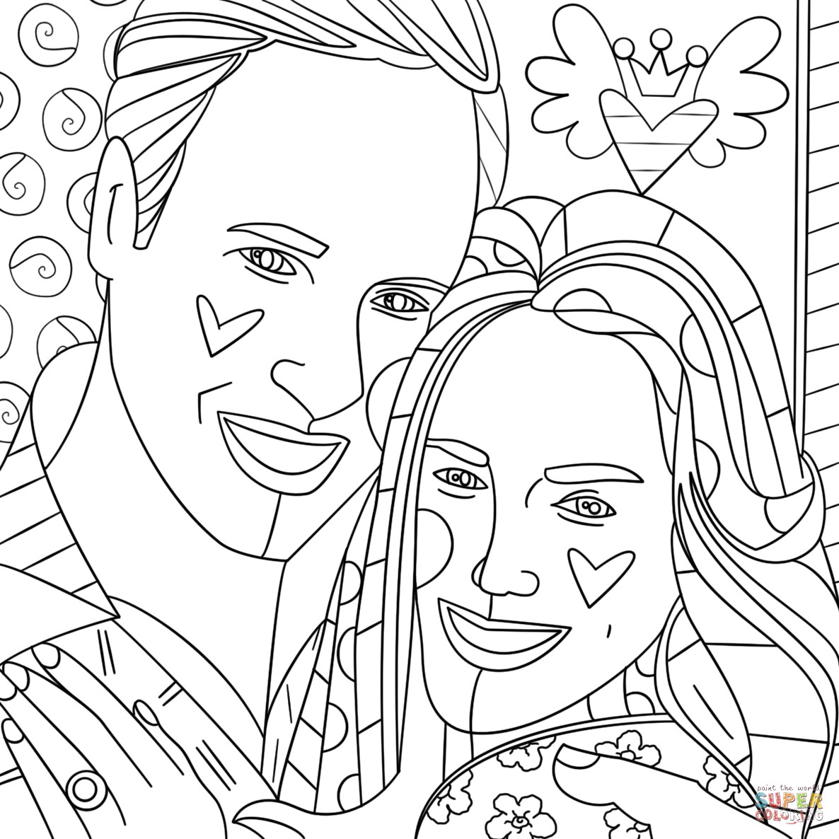 1186x1186 Romero Britto Coloring Pages 2658420