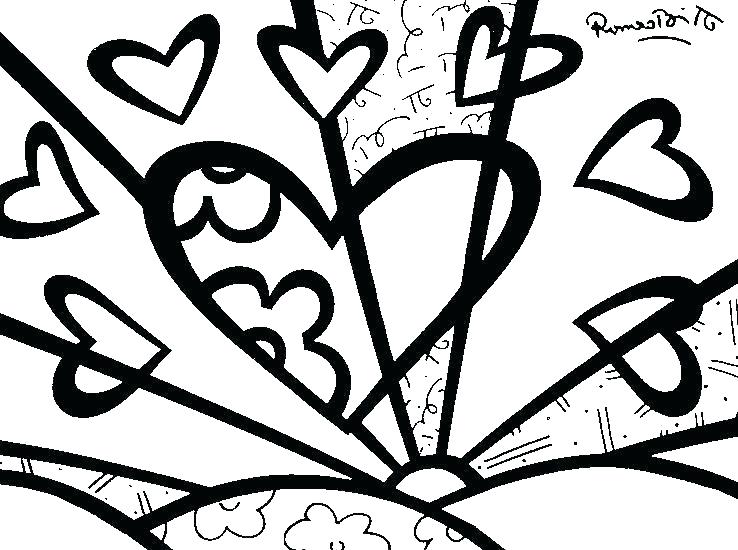 738x550 Romero Britto Coloring Pages Coloring Pages Colouring Sheet Romero