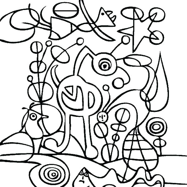 600x600 Romero Britto Coloring Pages