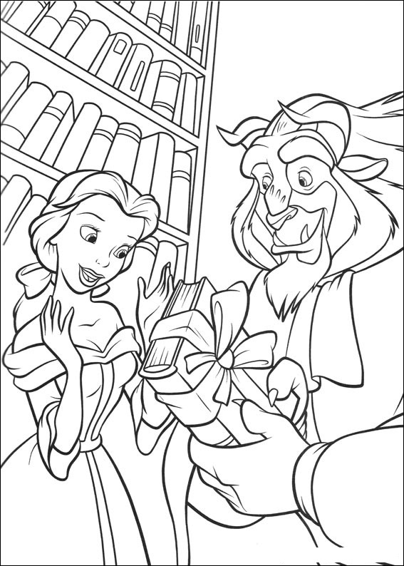 567x794 Free Printable Beauty And The Beast Coloring Pages For Kids