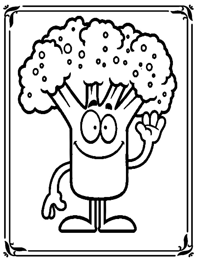 768x1024 Fresh Broccoli Coloring Pages Gallery Printable Coloring Sheet