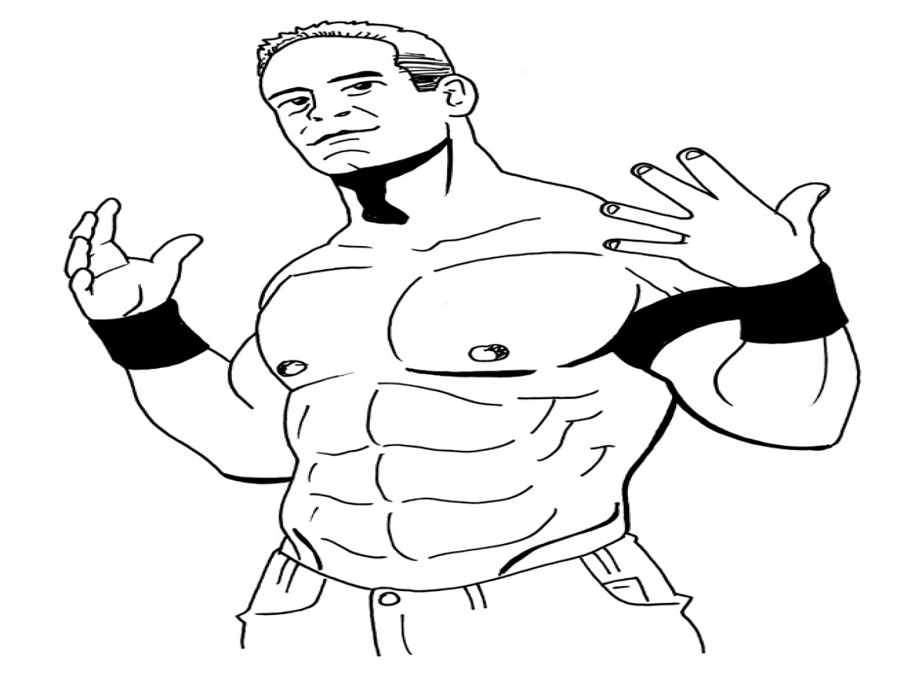 1280x960 Unique John Cena Coloring Pages Image Collection