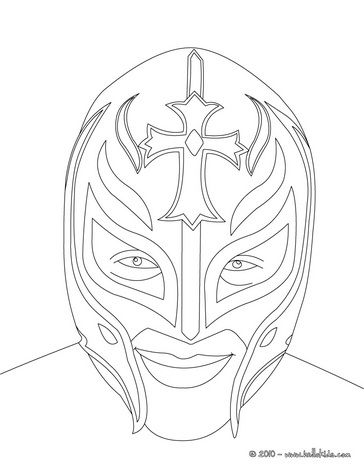 364x470 Wrestler Rey Misterio Coloring Page It's A Party