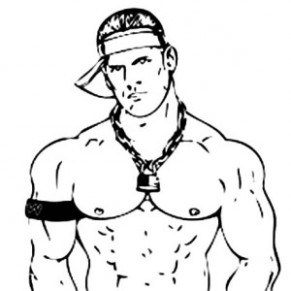 291x291 Brock Lesnar Tattoo Logo Sketch Coloring Page